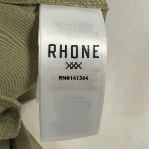 Rhone 35 Mens Tech Chino Performance Pants Kalahari Khaki Slim - Picture 8 of 11
